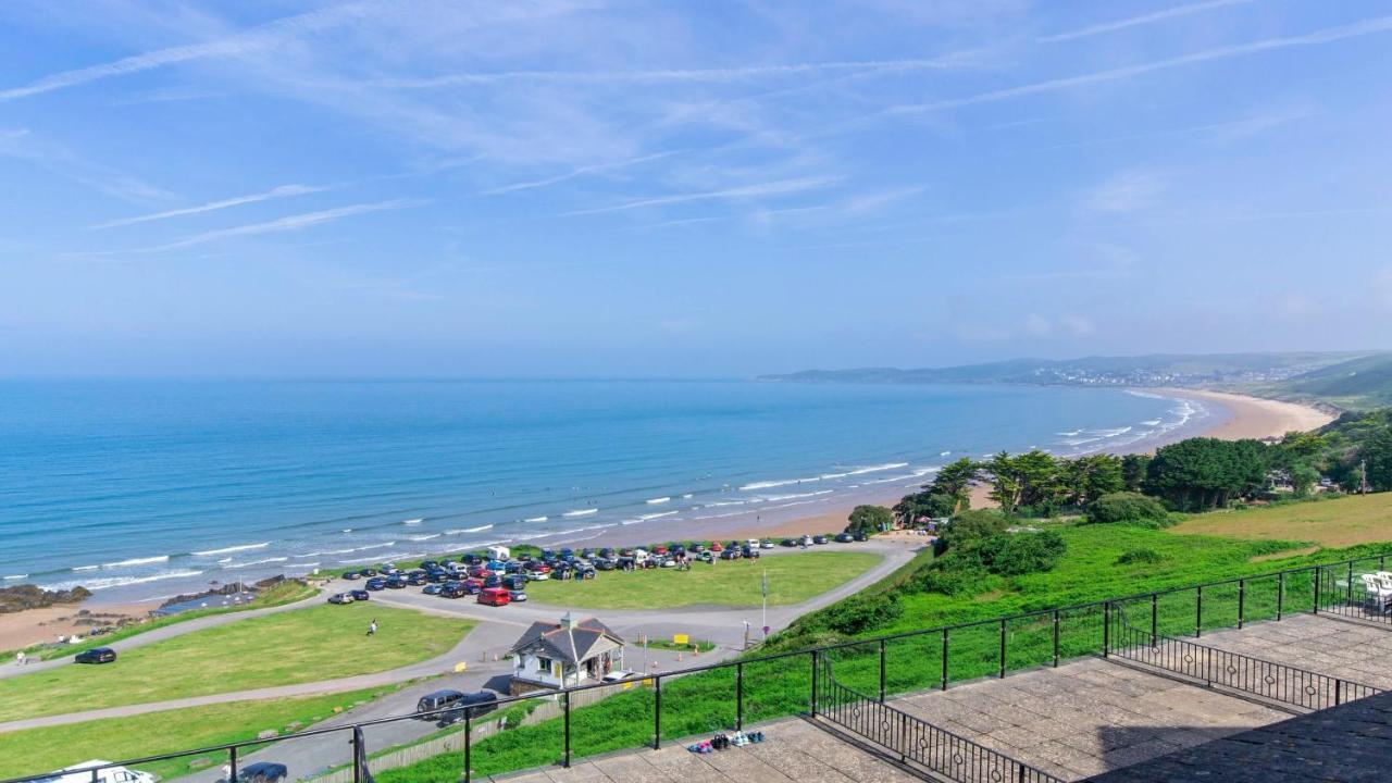 Clifton Court Apt 23 With Seaviews & Heated Pool Croyde Exterior foto