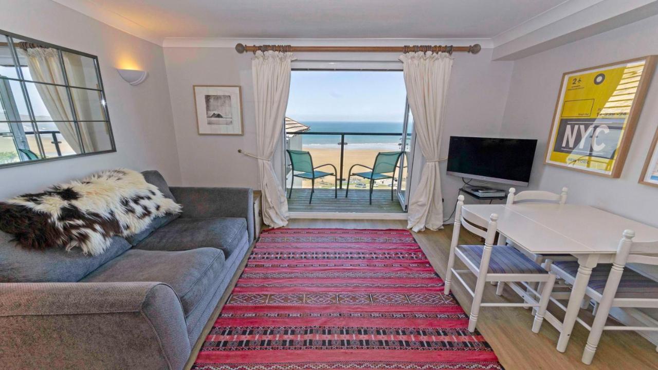 Clifton Court Apt 23 With Seaviews & Heated Pool Croyde Exterior foto